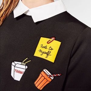 ZARA collar patch dress